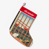 歌川広重 – 浅草田 スモールクリスマスストッキング (正面 (吊り時))