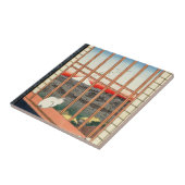 歌川広重 – 浅草田 タイル (側面)