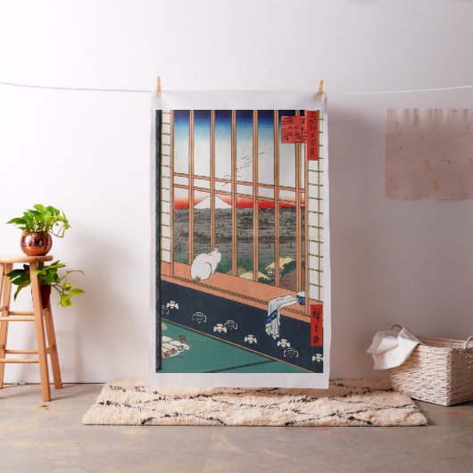 歌川広重 – 浅草田 ファブリック (インサイチュ)