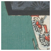 歌川広重 – 浅草田 ファブリック (クローズアップ)