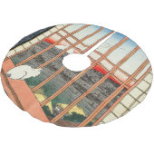 歌川広重 – 浅草田 ブラッシュドポリエステルツリースカート (アングル)