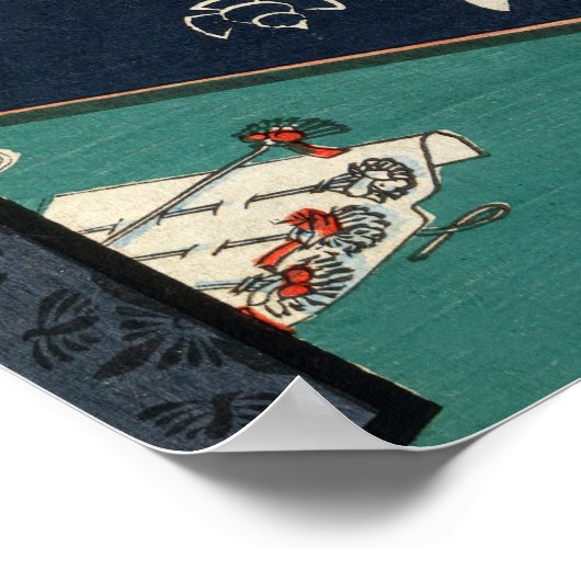 歌川広重 – 浅草田 ポスター (角)