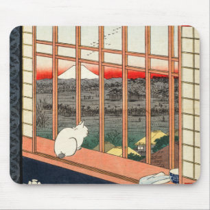 歌川広重 – 浅草田 マウスパッド