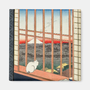 歌川広重 – 浅草田 マグネット