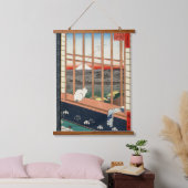 歌川広重 – 浅草田 吊り下げ型タペストリー (寝室)