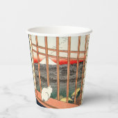 歌川広重 – 浅草田 紙コップ (裏面)