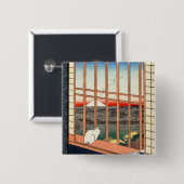 歌川広重 – 浅草田 缶バッジ (正面&裏面)