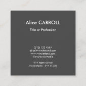 歌川広重 – 浅草田 – QRコード スクエア名刺 (裏面)