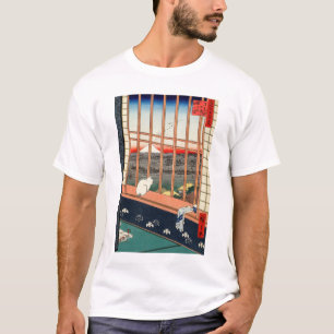 歌川広重 – 浅草田 Tシャツ
