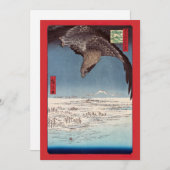 歌川広重 - 深川すさきと十万坪 サンキューカード (正面/裏面)