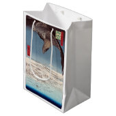 歌川広重 - 深川すさきと十万坪 ミディアムペーパーバッグ (正面アングル)