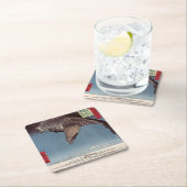 歌川広重 - 深川洲崎と十万坪 スクエアペーパーコースター (インサイチュ)