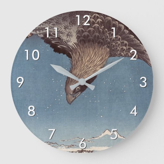 歌川広重 - 深川洲崎と十万坪 ラージ壁時計 (正面)