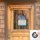 歌川広重 – 深川須崎・十万坪 ウィンドウサイン (ホームデコレーション)