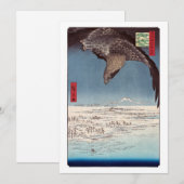 歌川広重 – 深川須崎・十万坪 サンキューカード (正面/裏面)