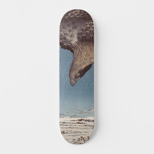 歌川広重 – 深川須崎・十万坪 スケートボード (正面)