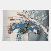 歌川広重 – 源氏物語の女エレガント性 キッチンタオル (横)