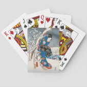 歌川広重 – 源氏物語の女エレガント性 トランプ (裏面)