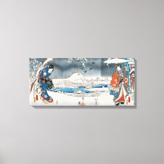 歌川広重 - 源氏物語 キャンバスプリント (正面)