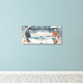 歌川広重 - 源氏物語 キャンバスプリント (インサイチュ (ウッドフロア))