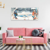 歌川広重 - 源氏物語 キャンバスプリント (インサイチュ (リビング))