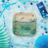 歌川広重 - 甲州大月野原 ペーパープレート (パーティー)