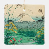 歌川広重 – 甲斐国大月平野 セラミックオーナメント (裏面)