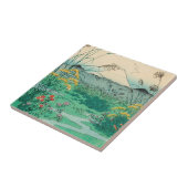 歌川広重 – 甲斐国大月平野 タイル (側面)