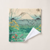 歌川広重 – 甲斐国大月平野 バスタオルセット (ウォッシュタオル)