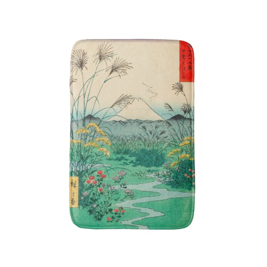 歌川広重 – 甲斐国大月平野 バスマット (正面縦)