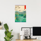 歌川広重 – 甲斐国大月平野 ポスター (ホームオフィス)