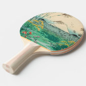 歌川広重 – 甲斐国大月平野 卓球ラケット (正面アングル)