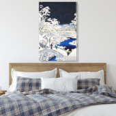 歌川広重 - 目黒の太鼓橋 キャンバスプリント (インサイチュ (寝室))