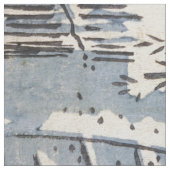 歌川広重 - 目黒の太鼓橋 ファブリック (クローズアップ)