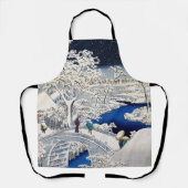 歌川広重 – 目黒太鼓橋 エプロン (正面)