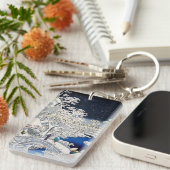 歌川広重 – 目黒太鼓橋 キーホルダー (正面右)