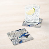 歌川広重 – 目黒太鼓橋 スクエアペーパーコースター (インサイチュ)