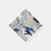 歌川広重 – 目黒太鼓橋 スタンダードカクテルナプキン (角)