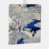 歌川広重 – 目黒太鼓橋 セラミックオーナメント (右)