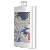 歌川広重 – 目黒太鼓橋 フラスク (左)