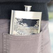 歌川広重 – 目黒太鼓橋 フラスク (インサイチュ)