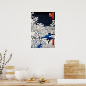 歌川広重 – 目黒太鼓橋 ポスター (キッチン)