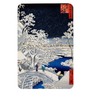 歌川広重 – 目黒太鼓橋 マグネット