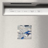 歌川広重 – 目黒太鼓橋 マグネット (インサイチュ (食洗機))