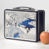 歌川広重 – 目黒太鼓橋 メタルランチボックス (インサイチュ)