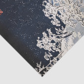 歌川広重 – 目黒太鼓橋 薄葉紙 (詳細)