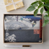 歌川広重 – 目黒太鼓橋 薄葉紙 (ギフト)