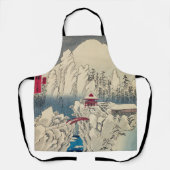 歌川広重 – 積雪山春菜 エプロン (正面)