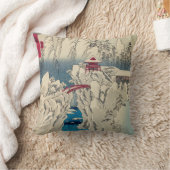 歌川広重 – 積雪山春菜 クッション (ブランケット)