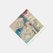 歌川広重 – 積雪山春菜 スタンダードカクテルナプキン (角)